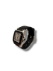 Montre cartier Santos , bracelet caoutchouc