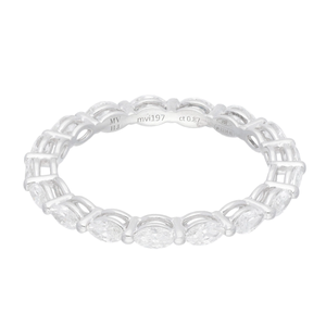 Bague Sympathy Or blanc Diamants Marquise