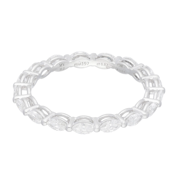 Bague Sympathy Or blanc Diamants Marquise
