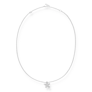 Collier Flower Or blanc Diamants