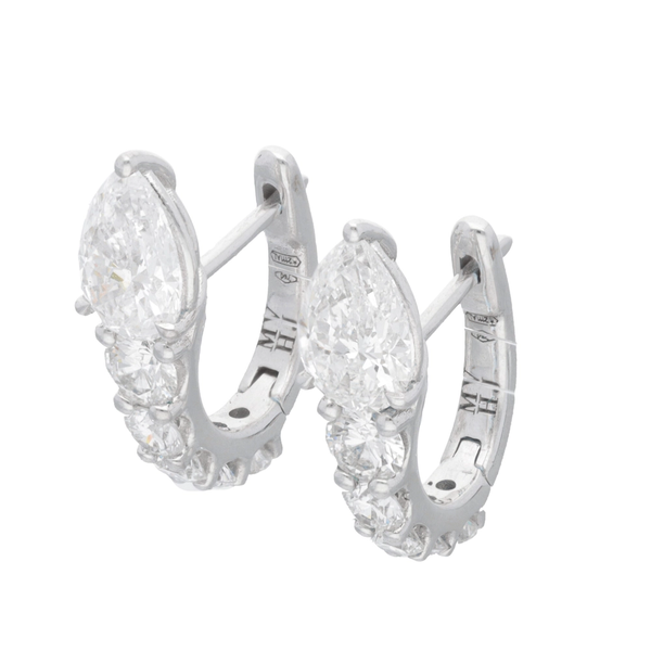 Boucles d'oreilles Mirror Or blanc Diamants