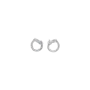 Boucles d'oreilles Circle Or blanc Diamants