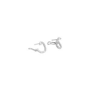 Boucles d'oreilles Circle Or blanc Diamants