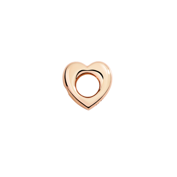 Composant Coeur Anneau brisé Or rose 9 carats