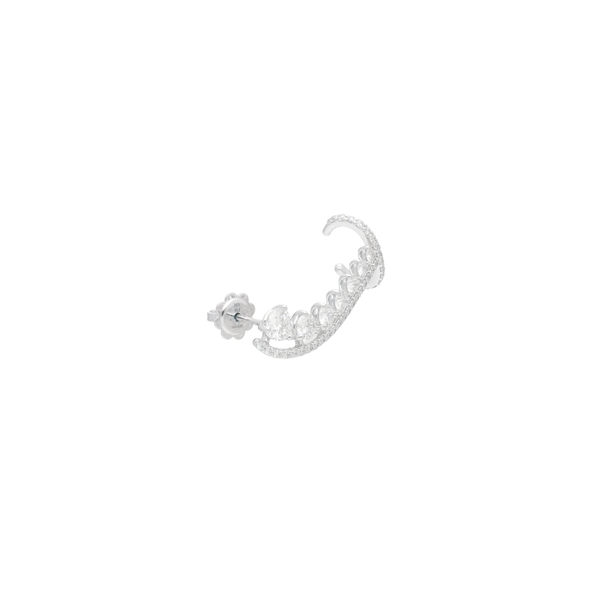 Mono Boucle Ballerina Or blanc Diamants