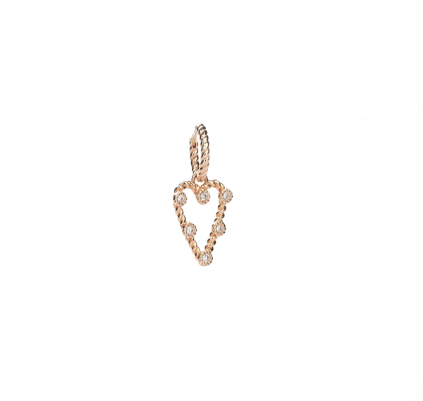 Boucle d'oreille Every Day Torchon Or rose Diamants