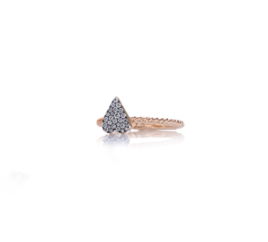 Bague Give Love Taille 2 Or rose Diamants 0.23 carats