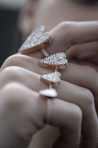 Bague Give Love Taille 2 Or rose Diamants 0.23 carats