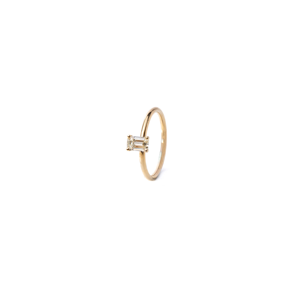 Bague Diamant Taille Emeraude 0,58 Carats