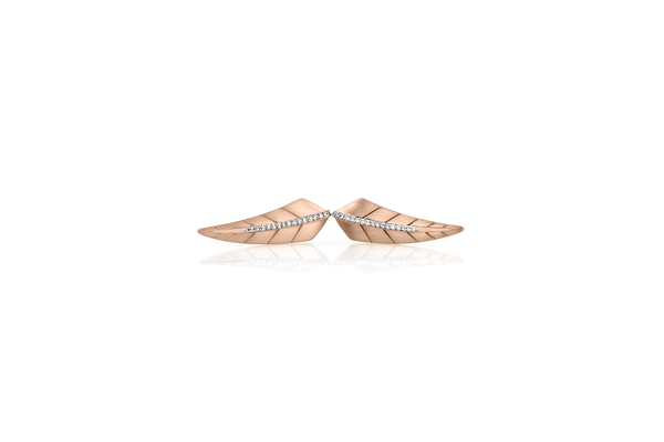 Mono Boucle d'oreille ALAE Or rose Diamants 0.02 carats