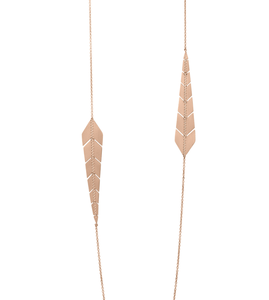 Collier Sautoir Alae Long Or rose