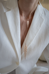 Collier ALAE Petit Or rose Diamants 0.25 carats