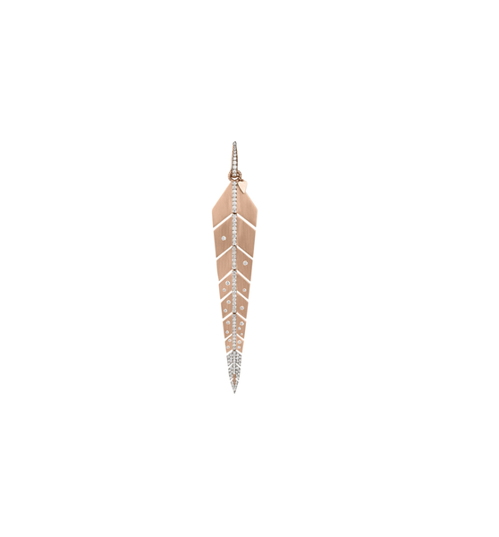 Boucle d'oreille ALAE Big Or rose Diamants 0.55 carats