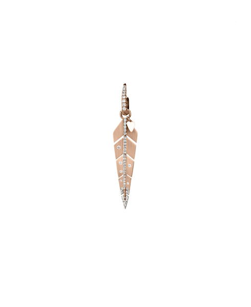 Boucle d'oreille ALAE Petite Or rose Diamants 0.35 carats