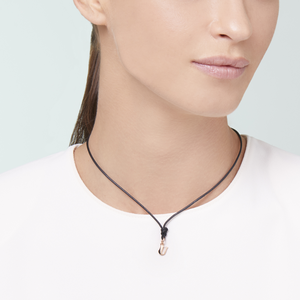 Charm Lettre U Or Rose 9 carats