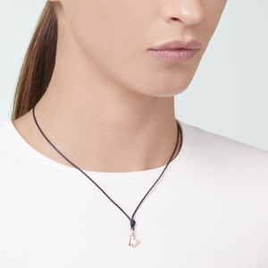 Charm Lettre W Or Rose 9 carats
