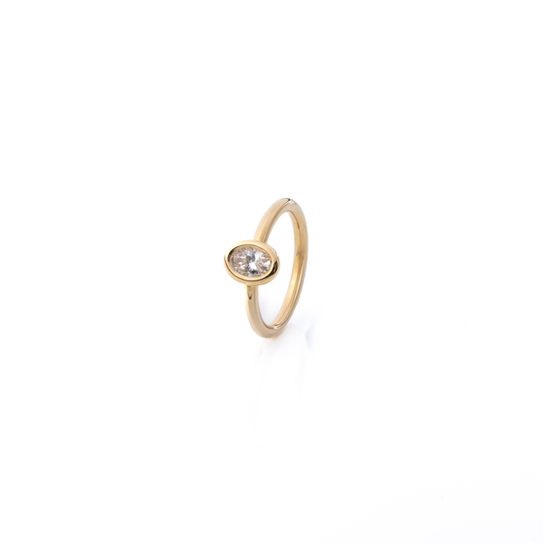 Bague Diamant Taille Ovale 0,56 Carats