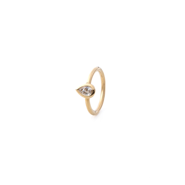 Bague Diamant Taille Poire 0,4 Carats