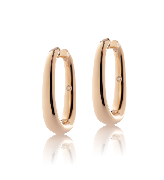 Boucles d'oreilles Connection Or rose T3