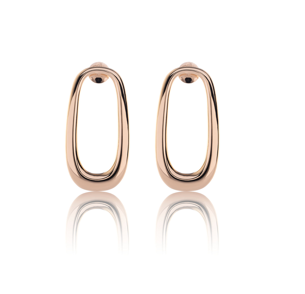 Boucles d'oreilles Connection Or rose Big