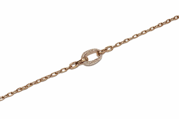 Collier Connection Choker Or rose Diamants