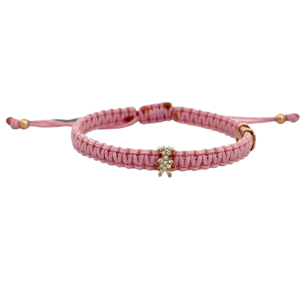 Bracelet Indole "BIMBA" or rose diamants blancs