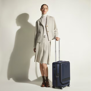 Valise Cabine #MY4810 avec Poche Avant Bleu