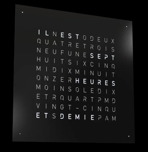 Qlocktwo 45 earth black pepper