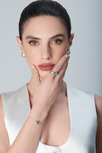 Bague Petit Joli Or Rose Agate et Pierre de Lune