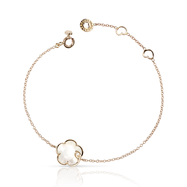 Bracelet Petit Joli Or rose Pierre de Lune et Nacre