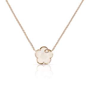 Collier Petit Joli Or rose Pierre de Lune et Nacre