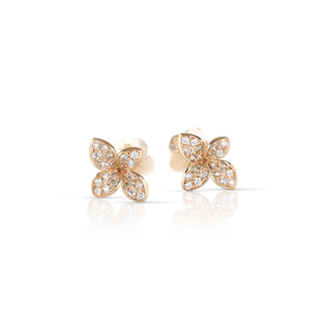 Boucles d'oreilles Petit Garden Or rose Diamants