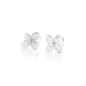 Boucles d'oreilles Petit Garden Or Blanc Diamants 0.31 carats