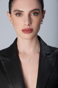 Boucles d'oreilles Petit Garden Or Blanc Diamants 0.31 carats