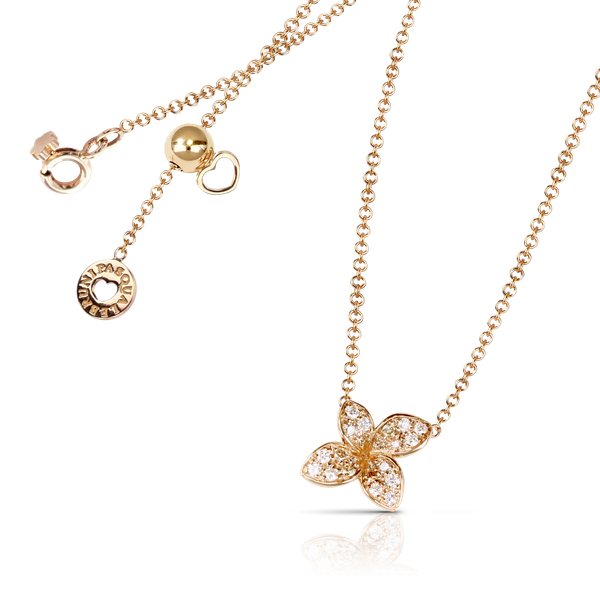 Collier Petit Garden Or rose Diamants