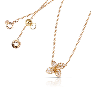 Collier Petit Garden Or rose Diamants