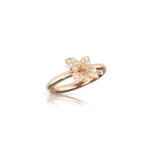 Bague Petit Garden Or rose Diamants
