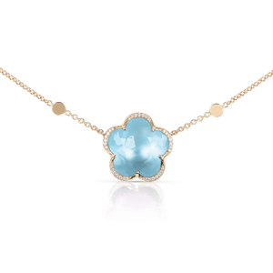 Collier Bon Ton Topaze Bleue