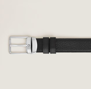 Ceinture Réversible Everyday 30 mm en Cuir Grainé Noir