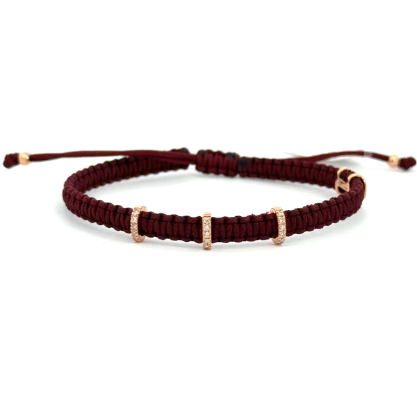 Bracelet Jump or rose diamants blancs