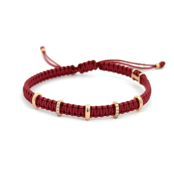 Bracelet Jump or rose diamants blancs