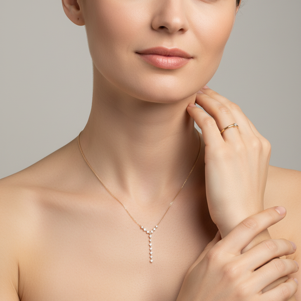 Collier Cascade Diamants 0.52 carats