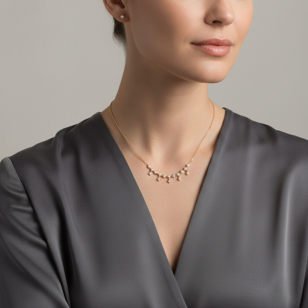 Collier Cascade Diamants 0.77 carats