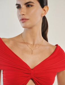 Collier Multi Solitaire Or Jaune Diamants 0,48 carats