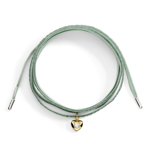 Corde Velvet Vert Bouts Argent