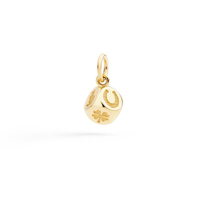 Charm Dé Or jaune 9k Tsavorite