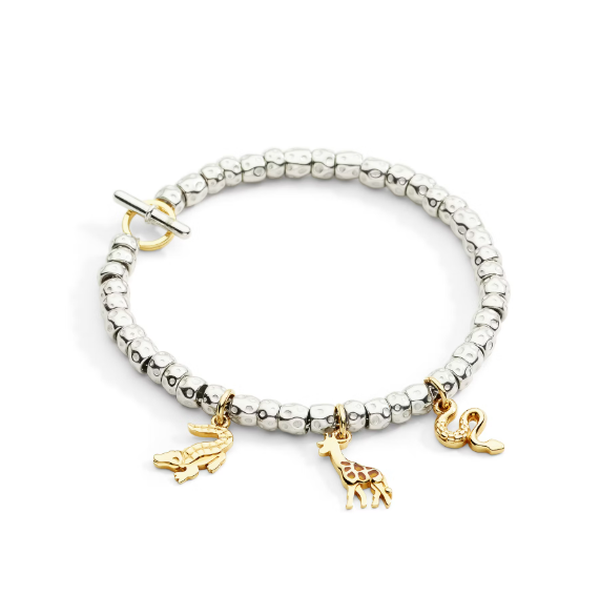 Charm Girafe Or Jaune Email