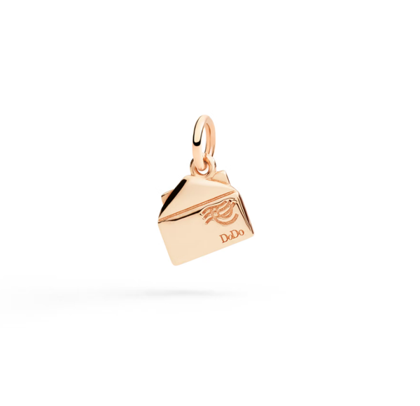 Charm Lettre Diamant Or Rose 9 carats