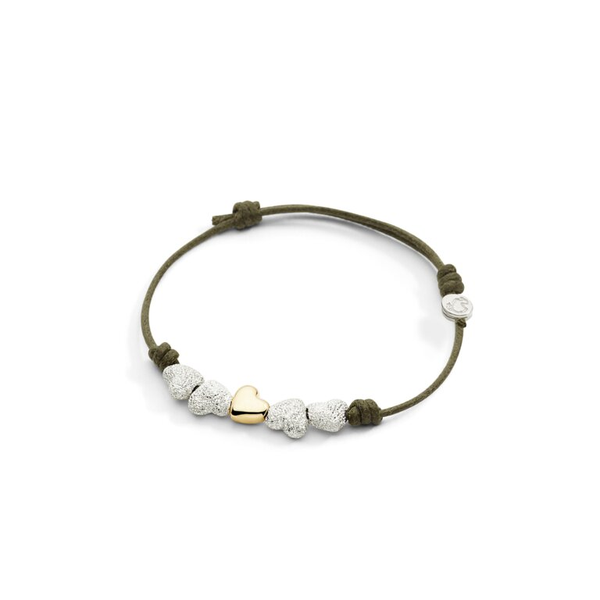 Composants Coeur Argent Effet diamanté - 4 unités