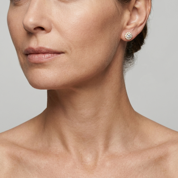 Boucles d'Oreilles Entourage diamants